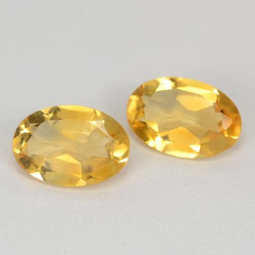 Citrino naturale dorato da 0,77 ct, taglio ovale, VS