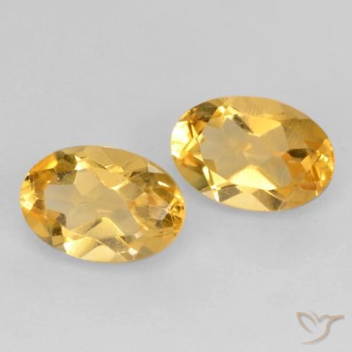 Gemme di Citrino Oro medio naturale da 0.80 ct, Ovale, VS