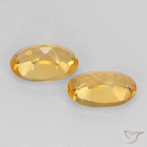 Gemme di Citrino Oro medio naturale da 0.80 ct, Ovale, VS