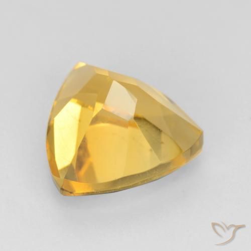 Citrino Oro brillante naturale da 1.83 ct, Taglio trillion, VVS-VS