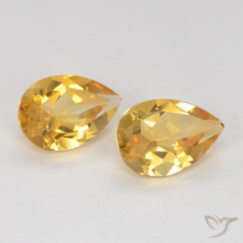 Gemme di Citrino Oro brillante naturale da 1.31 ct, Forma a pera, VVS-VS