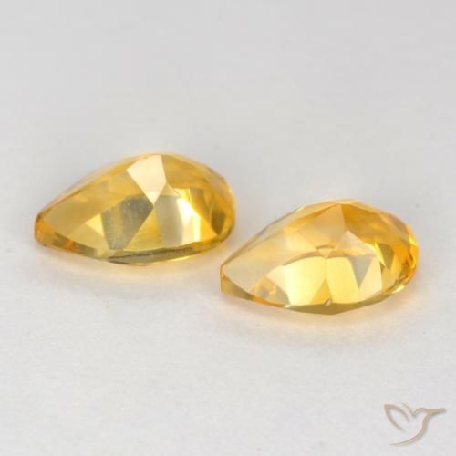 Gemme di Citrino Oro brillante naturale da 1.31 ct, Forma a pera, VVS-VS