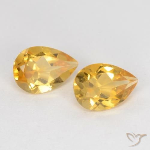 Gemme di Citrino Oro medio naturale da 1.17 ct, Forma a pera, VVS-VS