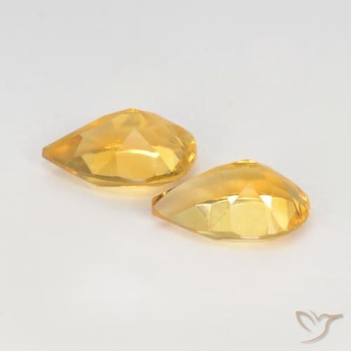 Gemme di Citrino Oro medio naturale da 1.17 ct, Forma a pera, VVS-VS