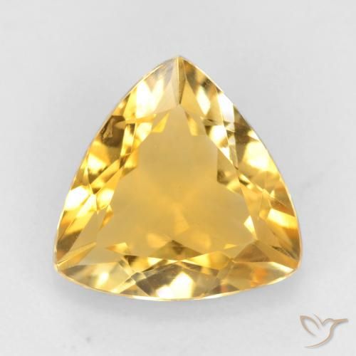1.52ct Naturale Oro medio Citrino, Taglio trillion, VVS-VS