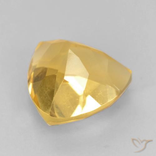 Citrino Dorato naturale da 1.81 ct, Taglio trillion, VVS-VS
