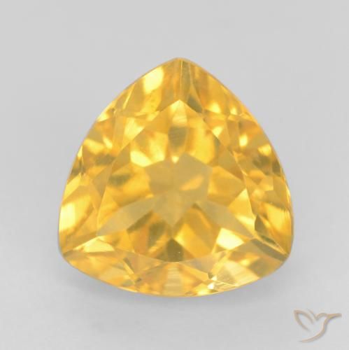 1.79ct Naturale Oro brillante Citrino, Taglio trillion, VVS-VS