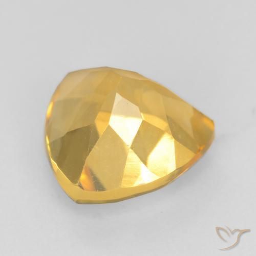 Citrino Oro brillante naturale da 1.79 ct, Taglio trillion, VVS-VS