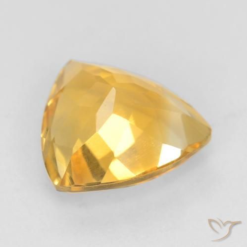 Citrino Top Oro naturale da 1.54 ct, Taglio trillion, VVS-VS