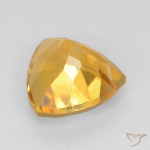 Citrino Arancio dorato naturale da 1.65 ct, Taglio trillion, VVS-VS