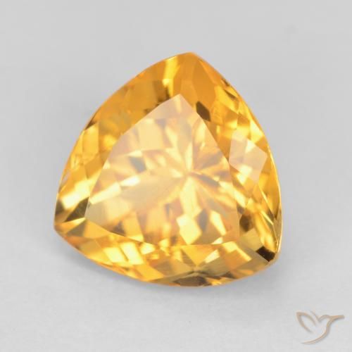 Citrino Dorato medio naturale da 2.48 ct, Taglio trillion, VS