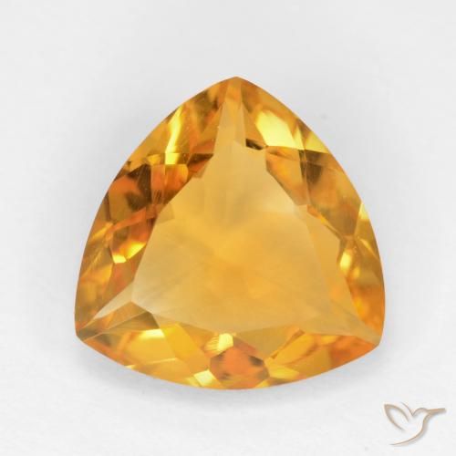 1.88ct Naturale Arancio-Oro Citrino, Taglio trillion, VVS-VS