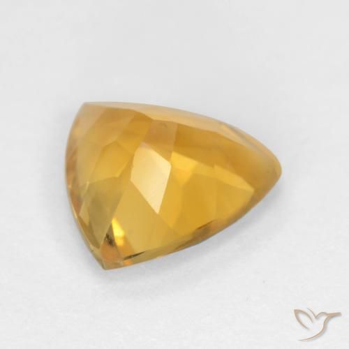Citrino Dorato scuro naturale da 1.39 ct, Taglio trillion, VS