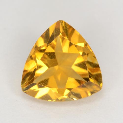 Citrino Dorato scuro naturale da 1.01 ct, Taglio trillion, VS