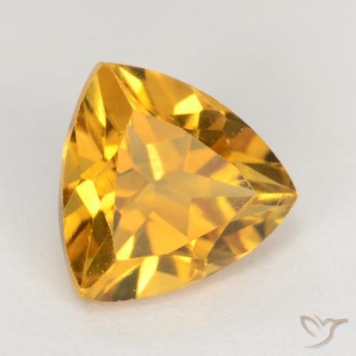 Citrino Dorato scuro naturale da 1.21 ct, Taglio trillion, VS