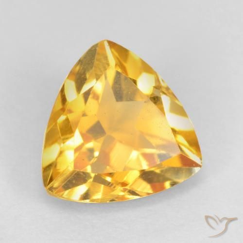 Citrino Oro brillante naturale da 1.11 ct, Taglio trillion, VS