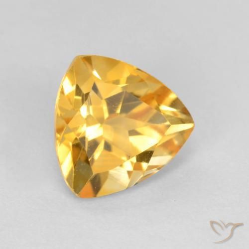 Citrino Oro medio naturale da 1.21 ct, Taglio trillion, VS