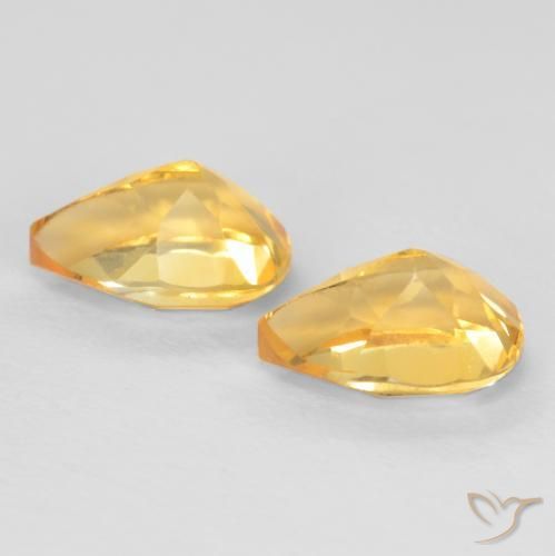Gemme di Citrino Oro brillante naturale da 1.44 ct, Forma a pera, VVS-VS