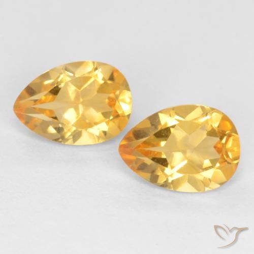 1.34ctw Naturale Dorato Citrino, Forma a pera, VVS-VS