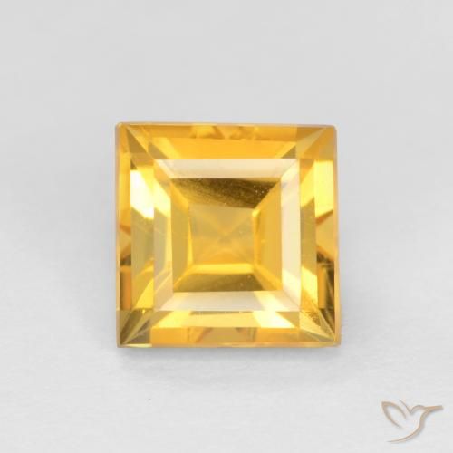 1.75ct Naturale Oro brillante Citrino, Quadrato, VS