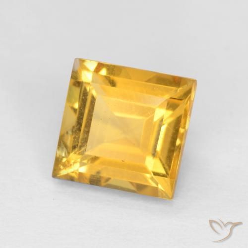 Citrino Dorato medio naturale da 1.67 ct, Quadrato, VS