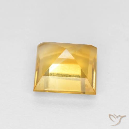 Citrino Arancio dorato naturale da 1.19 ct, Quadrato, VS