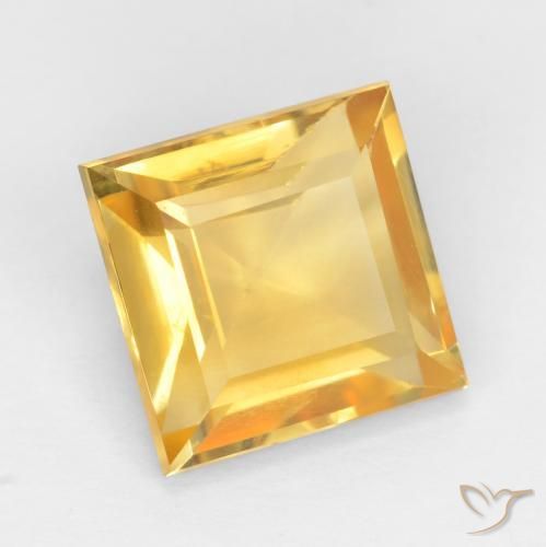 Citrino Oro medio naturale da 3.19 ct, Quadrato, VS