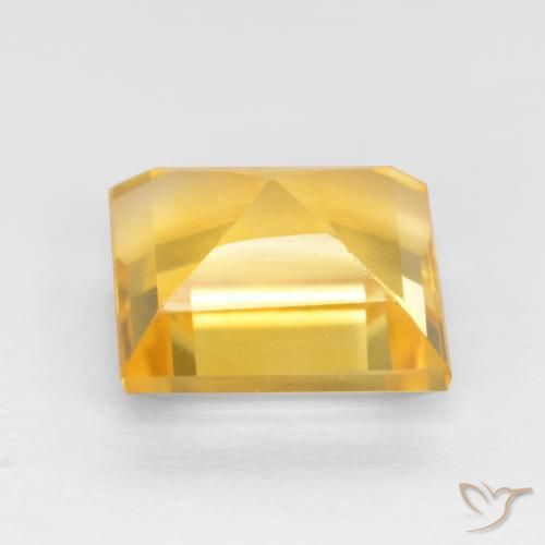 Citrino Oro medio naturale da 3.19 ct, Quadrato, VS