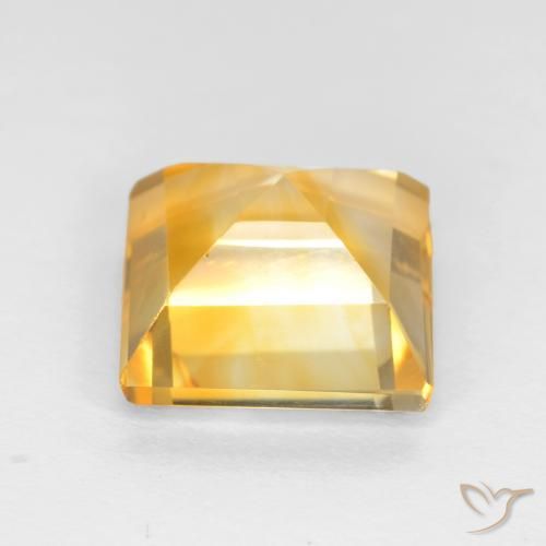 Citrino Oro brillante naturale da 3.41 ct, Quadrato, VS