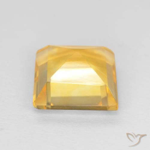 Citrino Top Oro naturale da 3.02 ct, Quadrato, VS