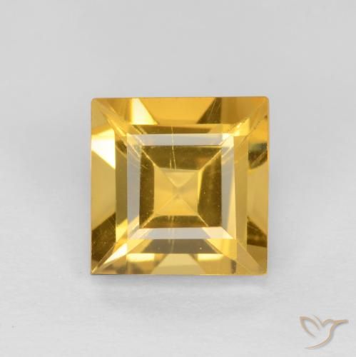 1.49ct Naturale Dorato medio Citrino, Quadrato, VS