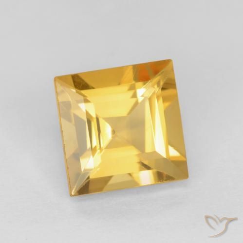Citrino Dorato medio naturale da 1.49 ct, Quadrato, VS