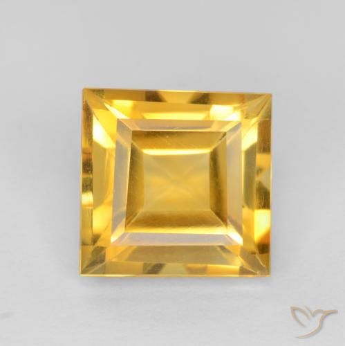 2.36ct Naturale Oro medio Citrino, Quadrato, VS