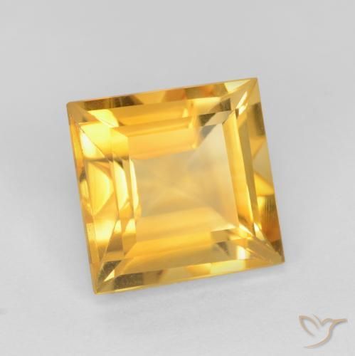 Citrino Oro medio naturale da 2.36 ct, Quadrato, VS