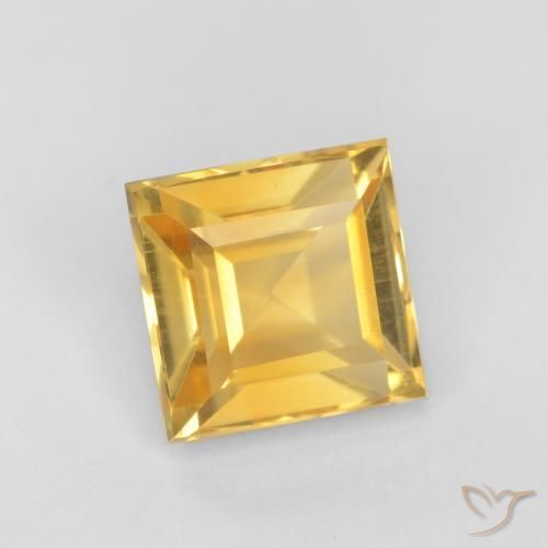 Citrino Oro medio naturale da 1.46 ct, Quadrato, VS