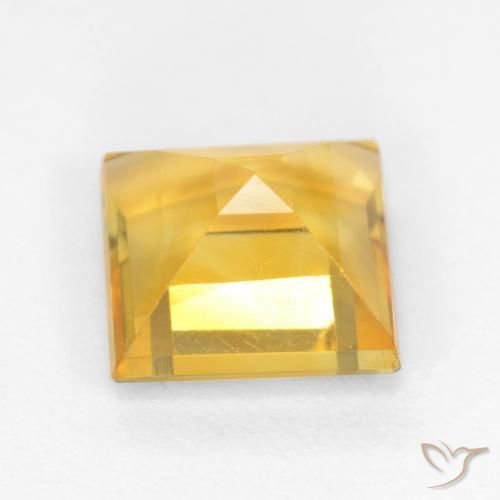 Citrino Arancio dorato naturale da 1.44 ct, Quadrato, VS