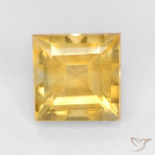 1.42ct Naturale Oro Citrino, Quadrato, VS