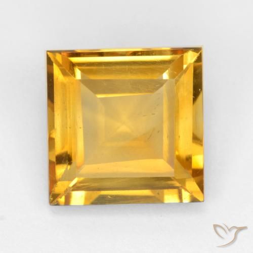 3.06ct Naturale Dorato medio Citrino, Quadrato, VS