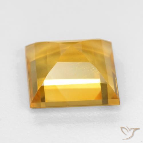 Citrino Dorato medio naturale da 3.06 ct, Quadrato, VS