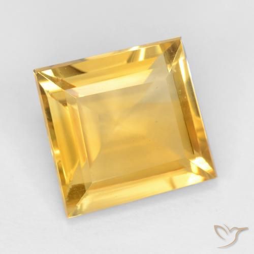 Citrino Oro brillante naturale da 2.87 ct, Quadrato, VS
