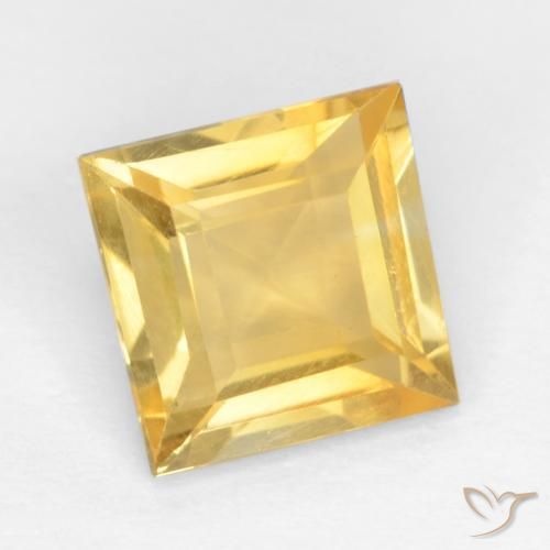 Citrino Oro naturale da 1.36 ct, Quadrato, VS