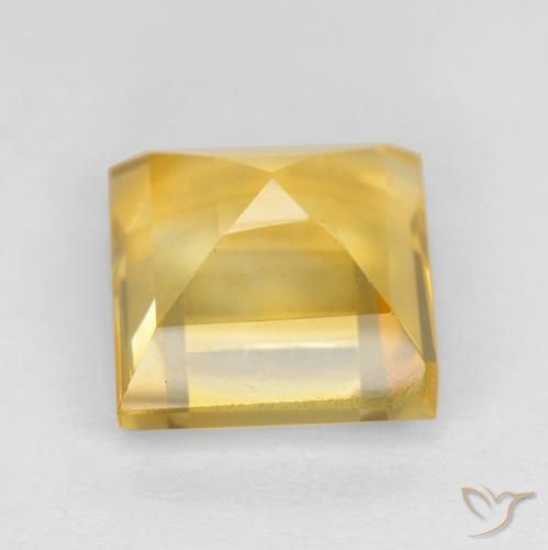 Citrino Dorato medio naturale da 3.76 ct, Quadrato, VS