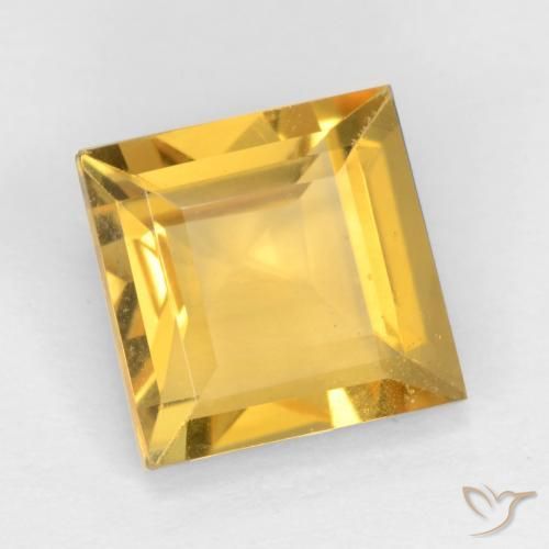 Citrino Dorato naturale da 1.51 ct, Quadrato, VS