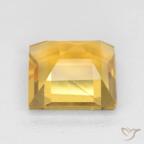 Citrino Dorato naturale da 1.51 ct, Quadrato, VS