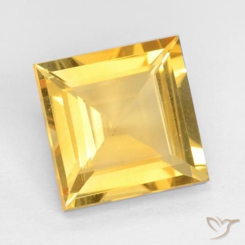Citrino Dorato naturale da 2.76 ct, Quadrato, VS