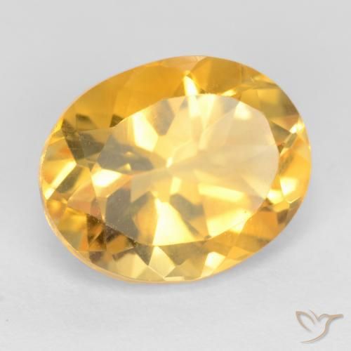 Citrino Arancio dorato naturale da 3.65 ct, Ovale, VS
