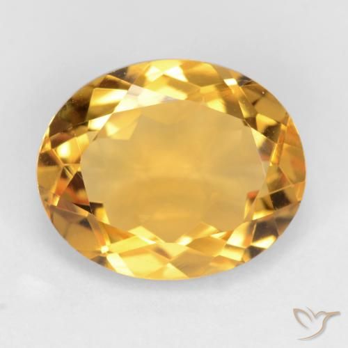 3.07ct Naturale Dorato medio-scuro Citrino, Ovale, VS