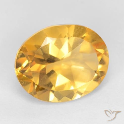 Citrino Arancio Dorato Profondo naturale da 3.28 ct, Ovale, VS