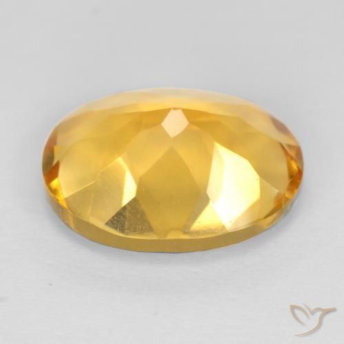 Citrino Arancio Dorato Profondo naturale da 2.96 ct, Ovale, VS