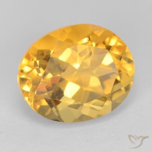 Citrino Dorato scuro naturale da 3.90 ct, Ovale, VS